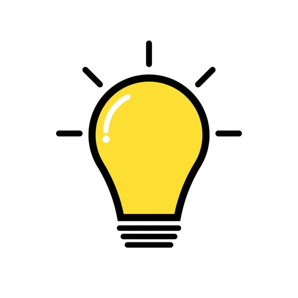 電球のアイコンをポップ アイデア ヒント インスピレーション ベクトル — ストックベクタ