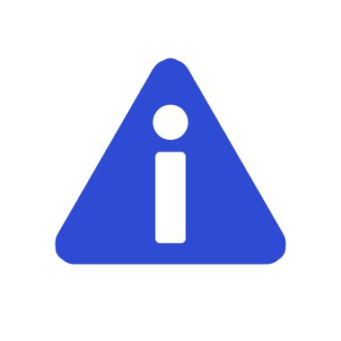 Üçgen bilgi işareti. Yönlendir ve yönlendir. Düzenlenebilir vektörler.