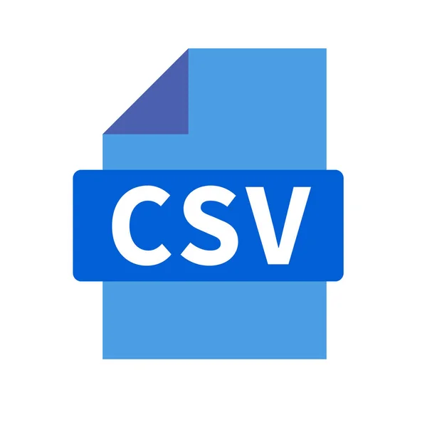 Icono Archivo Csv Moderno Archivos Necesarios Para Importar Exportar Vectores — Archivo Imágenes Vectoriales