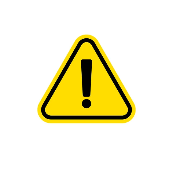 Icono Signo Exclamación Triangular Precaución Advertencia Vectores Editables — Vector de stock