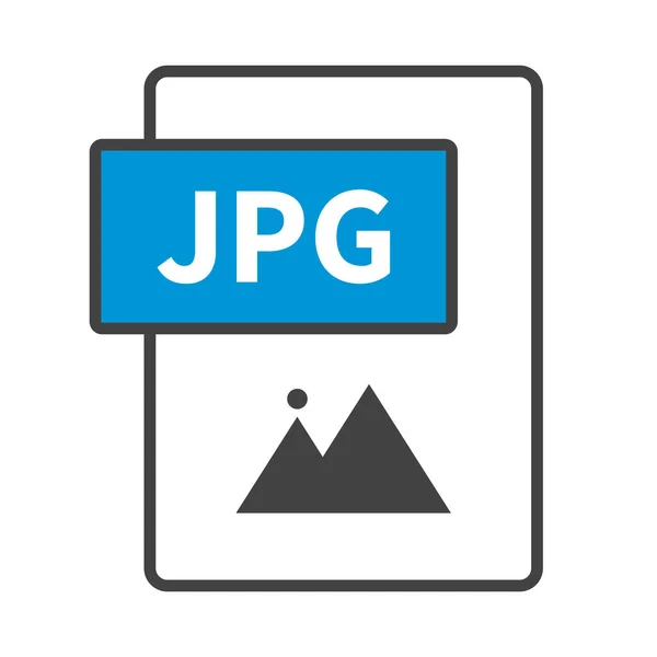 Icono Archivo Jpg Extensión Almacenamiento Archivos Para Imágenes Guardando Una — Archivo Imágenes Vectoriales