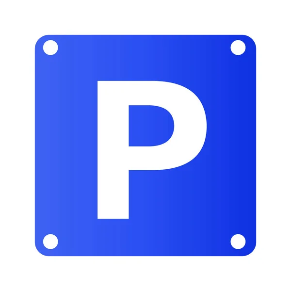 Parkschild Parkplakette Vektoren — Stockvektor