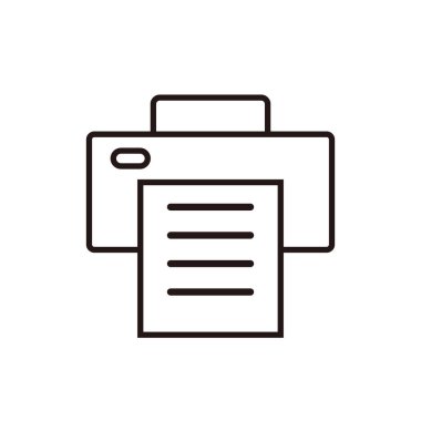 Matbaacının İllüstrasyonu. Yazdırma ve kopyalama. Düzenlenebilir vektör.