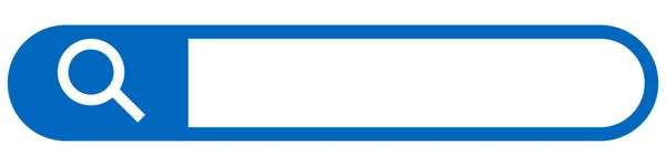 Синяя Поисковая Строка Поиска Интернете Редактируемый Вектор — стоковый вектор