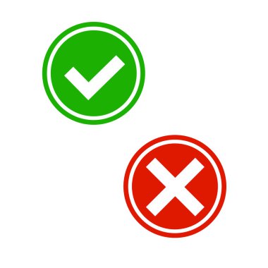 Simgeleri kontrol edin. Bir kenarlık tarafından vurgulanmış simgeler. Vektör. Düzenlenebilir vektör.