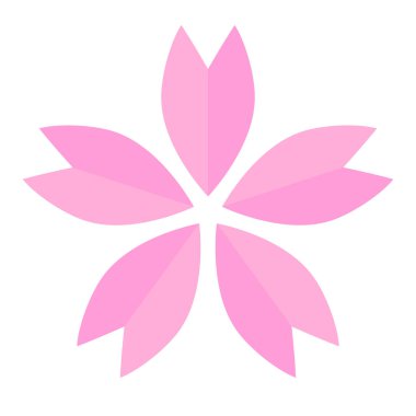 Pembe kiraz çiçekleri. Düzenlenebilir vektör.