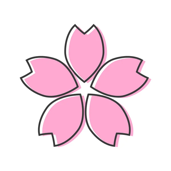 设计别致的樱花 可编辑矢量 — 图库矢量图片