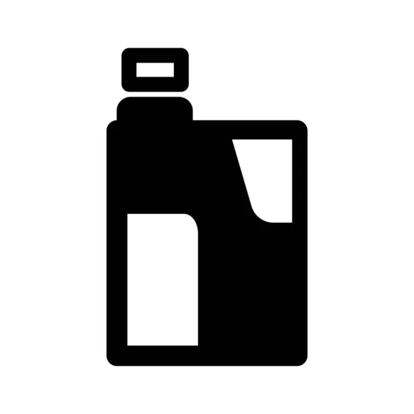 Знак Бутылки Стирального Порошка Бутылка Жидкости Мытья Редактируемый Вектор — стоковый вектор