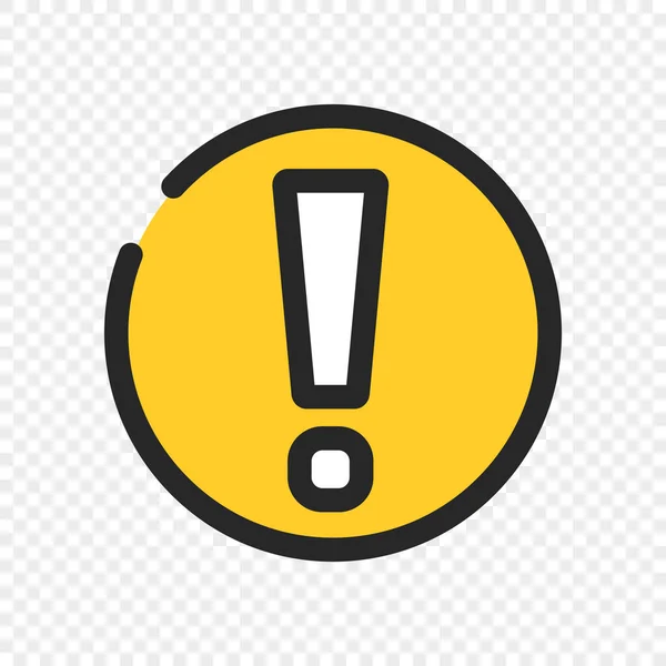 Warning Mark Icon Caution Danger Editable Vector — Stock Vector