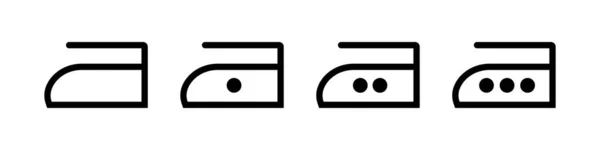 Ensemble Icônes Pour Fer Vecteur Modifiable — Image vectorielle