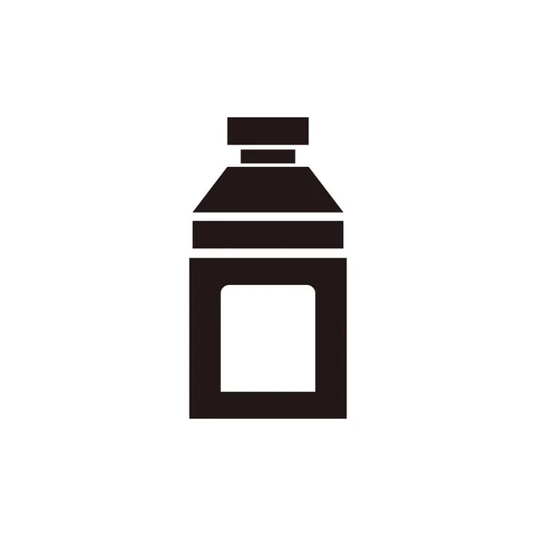 Una Botella Jabón Botella Detergente Solución Limpieza Vector Editable — Archivo Imágenes Vectoriales