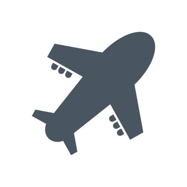 Küçük Uçak Simgesi. Uçak. Düzenlenebilir vektör.