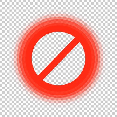 Dalgalı dur işareti. İçki yasağı ve uyarı. Düzenlenebilir vektör.