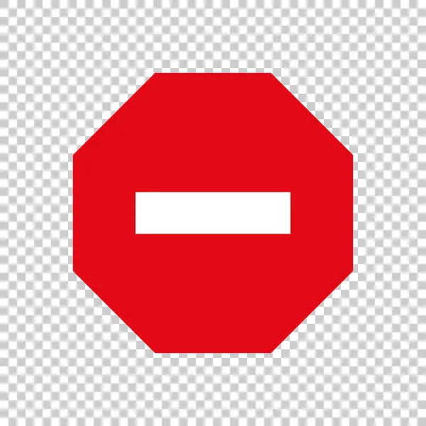 Panneau Entrée Véhicule Panneau Stop Vecteur Modifiable — Image vectorielle