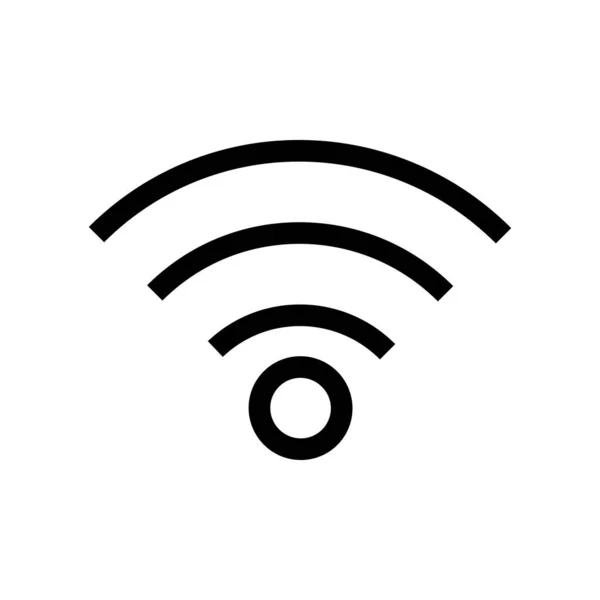 Símbolo Simple Para Wifi Comunicación Móvil Red Vector Editable — Archivo Imágenes Vectoriales