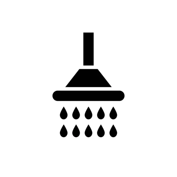 Shower Water Drops Sprinkler Editable Vector — Stock Vector