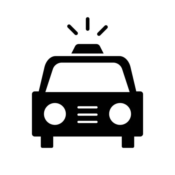 Taxi Icon Light Editable Vector — Stock Vector