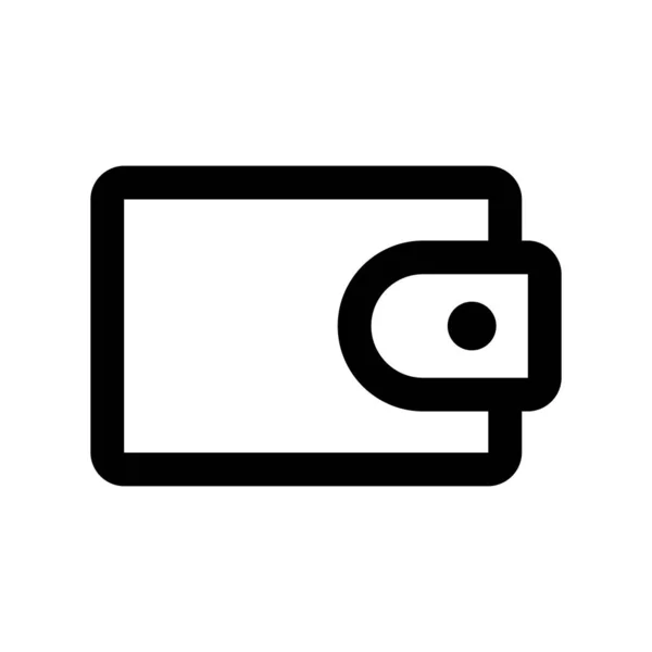 Wallet Icon Money Cash Container Symbol Editable Vector — Archivo Imágenes Vectoriales