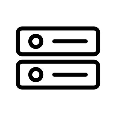 Web veri sunucusu. Veri aktarımı. Düzenlenebilir vektör.