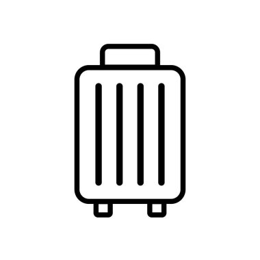 Çanta Sembolü. Bagaj, bagaj. Düzenlenebilir vektör.