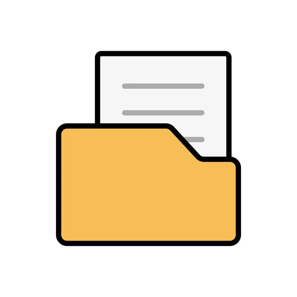 Folder Document Icons Editable Vector — Stockový vektor