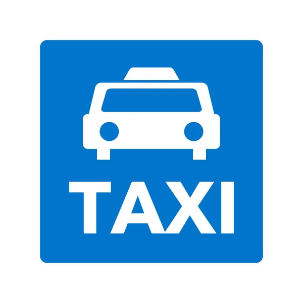 Taxi Icon Taxi Logo Signage Editable Vector — Vettoriale Stock