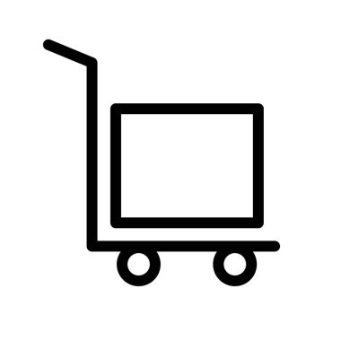 Bagaj vagonu. Bagaj vagonu. Düzenlenebilir vektör.