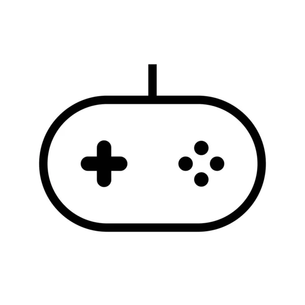Rounded Game Controller Icon Video Game Editable Vector —  Vetores de Stock