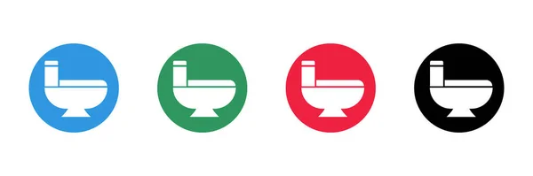 Toilet Icon Set Toilet Toilet Seat Editable Vector — Archivo Imágenes Vectoriales