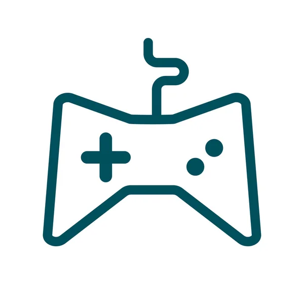 Corded Game Controller Game Symbol Editable Vector — Image vectorielle