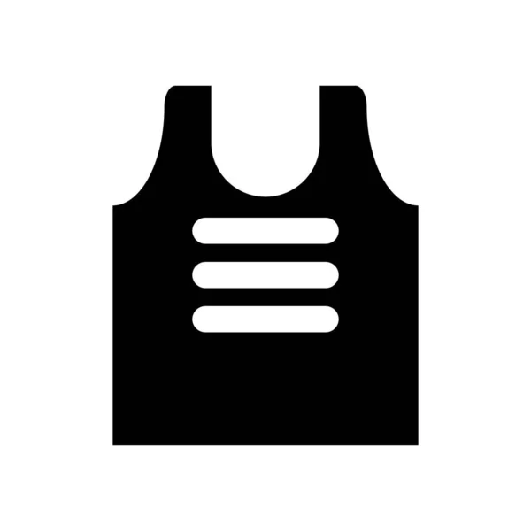 Bullet Proof Vest Icon Editable Vector — Vettoriale Stock
