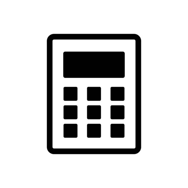 Calculator Icon Accounting Calculation Symbol Editable Vector — ストックベクタ