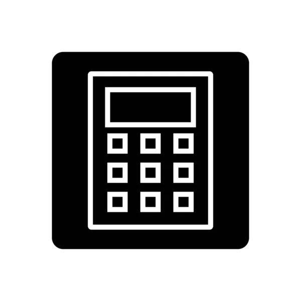 Square Calculator Box Icon Editable Vector — ストックベクタ