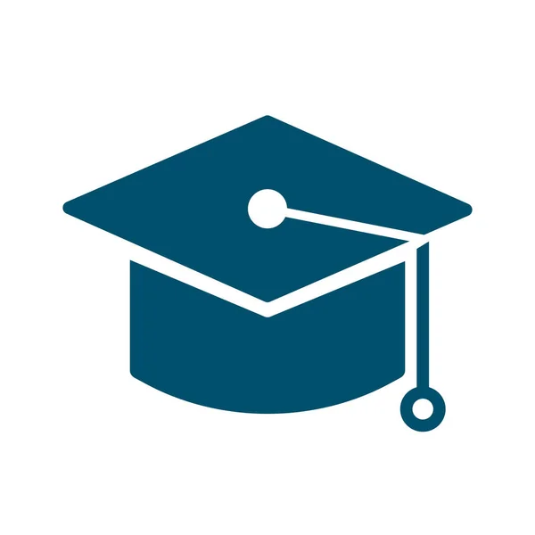 Square Academic Cap Symbol Education Graduation Ceremony Editable Vector — 스톡 벡터