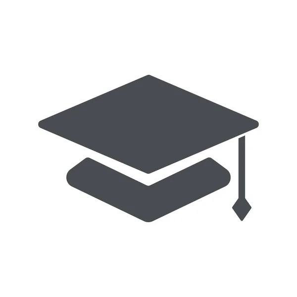 Knowledge Educational Symbol Graduation Cap Square Academic Cap Editable Vector — 스톡 벡터