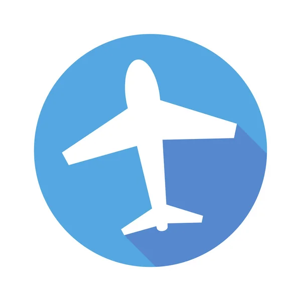 Modern Airplane Icon Aircraft Jet Editable Vector — 스톡 벡터