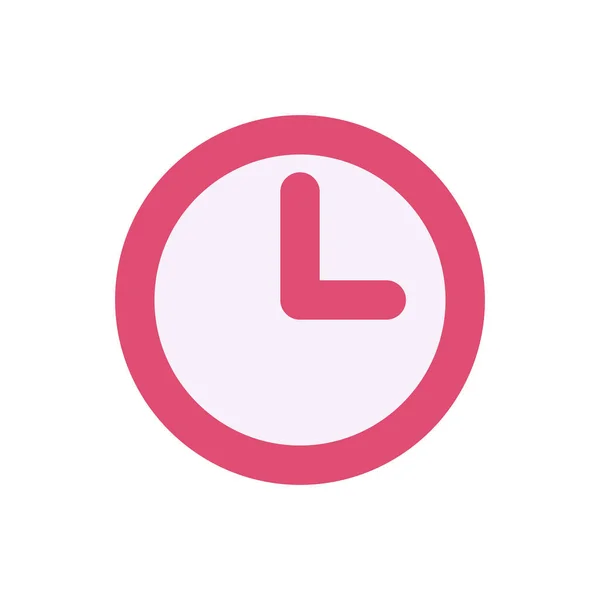 Red Clock Icon Wall Clock Editable Vector — 스톡 벡터