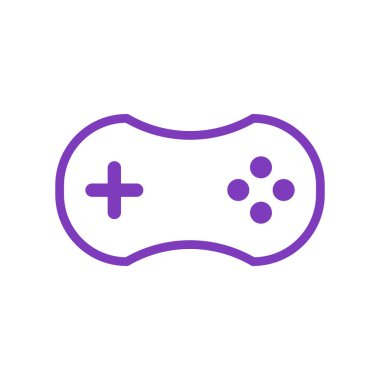 Kompakt oyun denetleyici. Oyun sahası. Düzenlenebilir vektör.