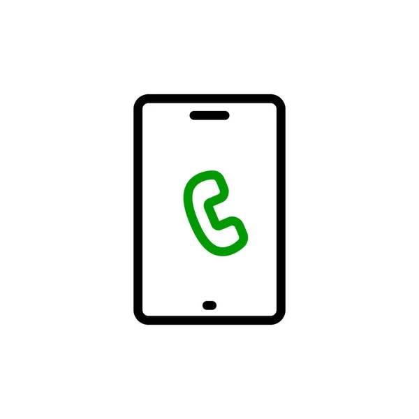 Smartphone Icon Call Editable Vector — ストックベクタ