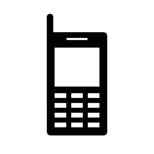 Mobile Cell Phone Icon Editable Vector — ストックベクタ