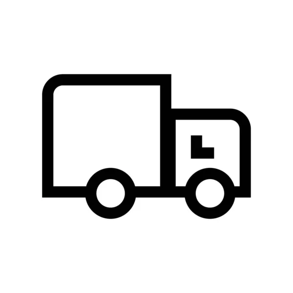 Simple Track Icon Delivery Cargo Editable Vector — Διανυσματικό Αρχείο