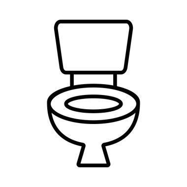 Bathroom icon. Toilet icon. Editable vector.