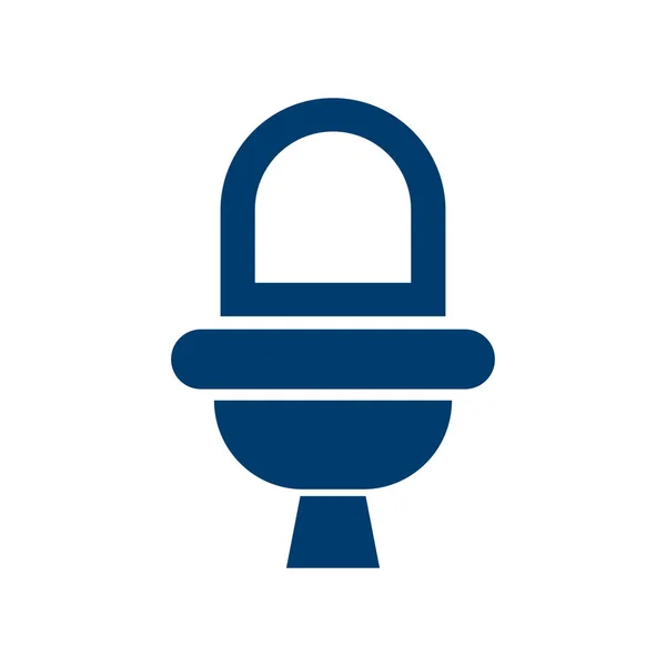 Bathroom Sign Toilet Symbol Editable Vector — Vetor de Stock