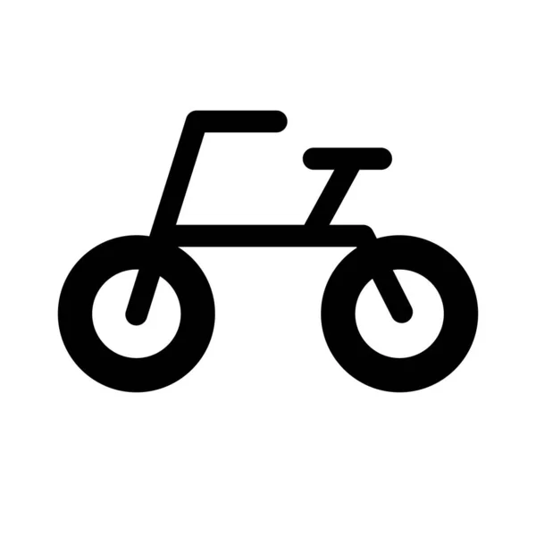 Bicycle Big Tires Editable Vector — Image vectorielle