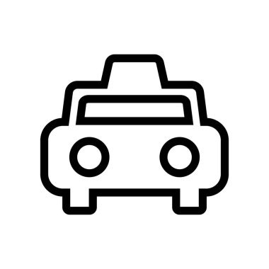Cab icon. Taxi for transportation. Editable vector.