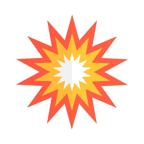 Explosion Icon Explosion Impact Bombing Editable Vector — Stock Vector