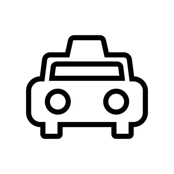 Cab Icon Taxi Transportation Editable Vector — Image vectorielle