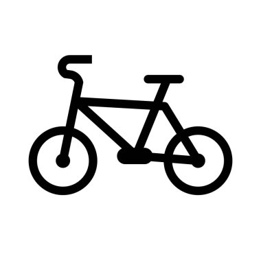 Road Bike Icon. Bicycle racing. Editable vector.