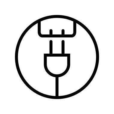 Outlet and socket icons. Plug socket. Editable vector.