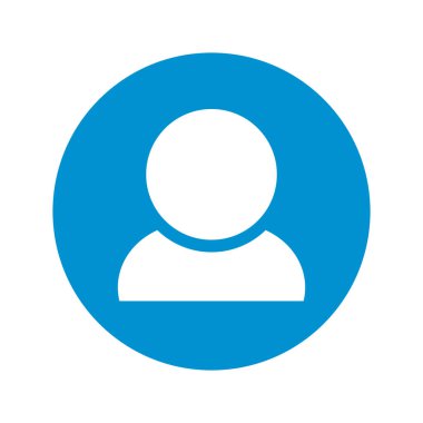User button icon. Avatar and account button. Editable vector.
